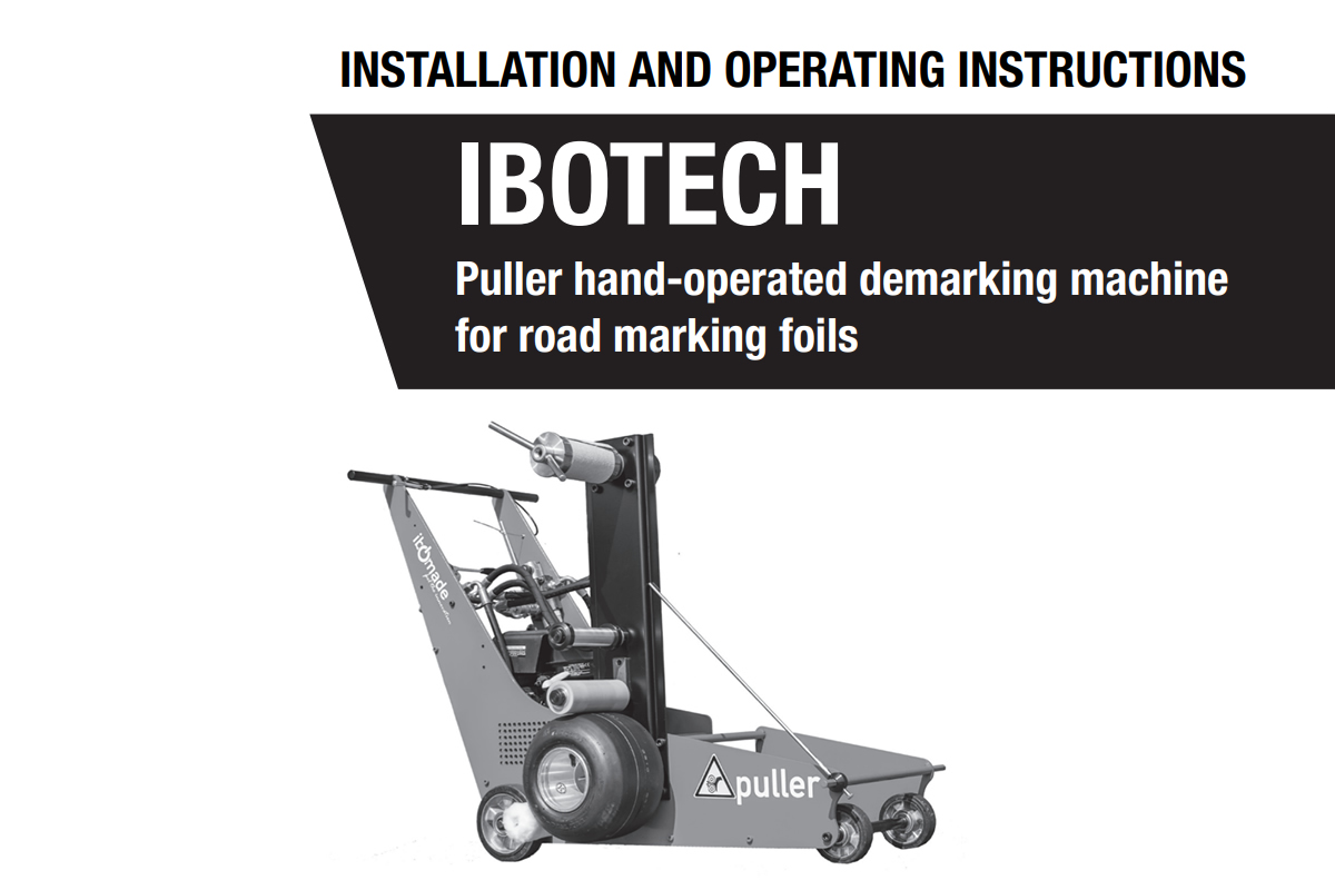 Puller installation and operating instructions