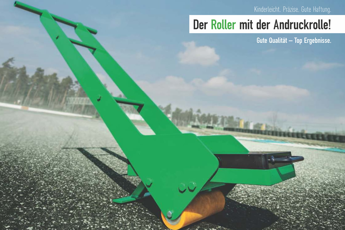 ROLLER Andruckrolle für Fahrbahn-Markierungsfolien
