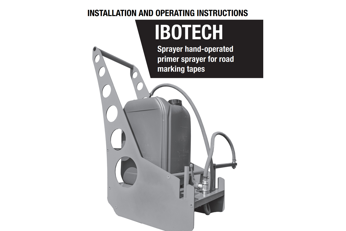 Sprayer Installation and operating instructions Sprayer Installation and operating instructions