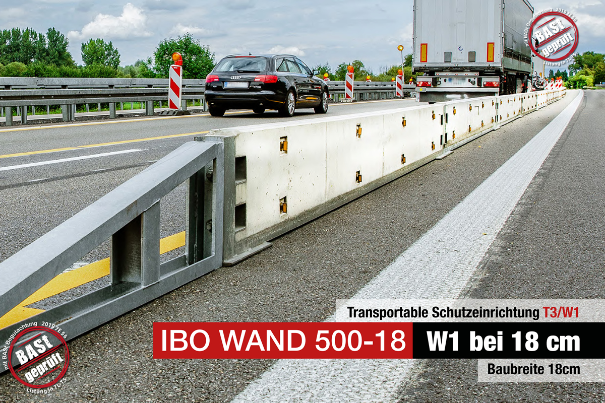 IBO Wand 500-18 Transportable Schutzeinrichtung T3/W1 IBO Wand 500-18 Transportable Schutzeinrichtung T3/W1
