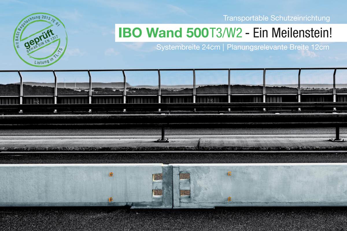 IBO Wand 500 Transportable Schutzeinrichtung T3/W2