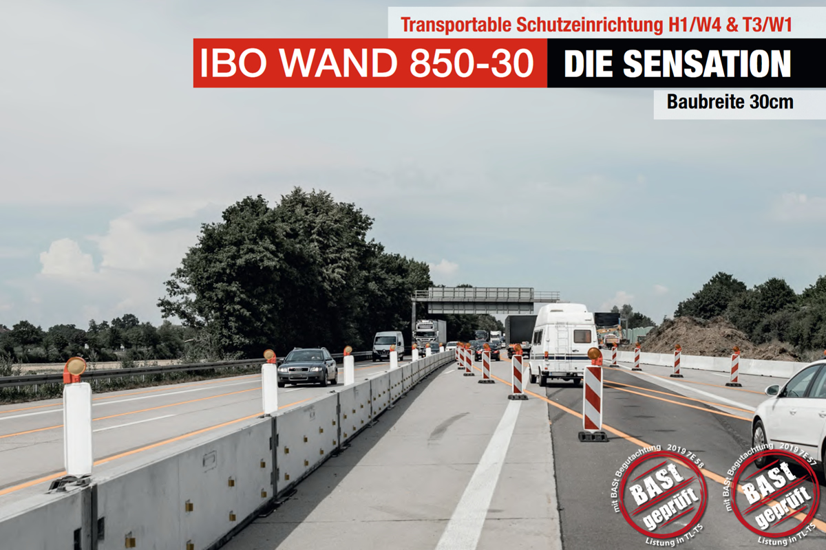 IBO Wand 850-30 Transportable Schutzeinrichtung H1/W4 & T3/W1 IBO Wand 850-30 Transportable Schutzeinrichtung H1/W4 & T3/W1