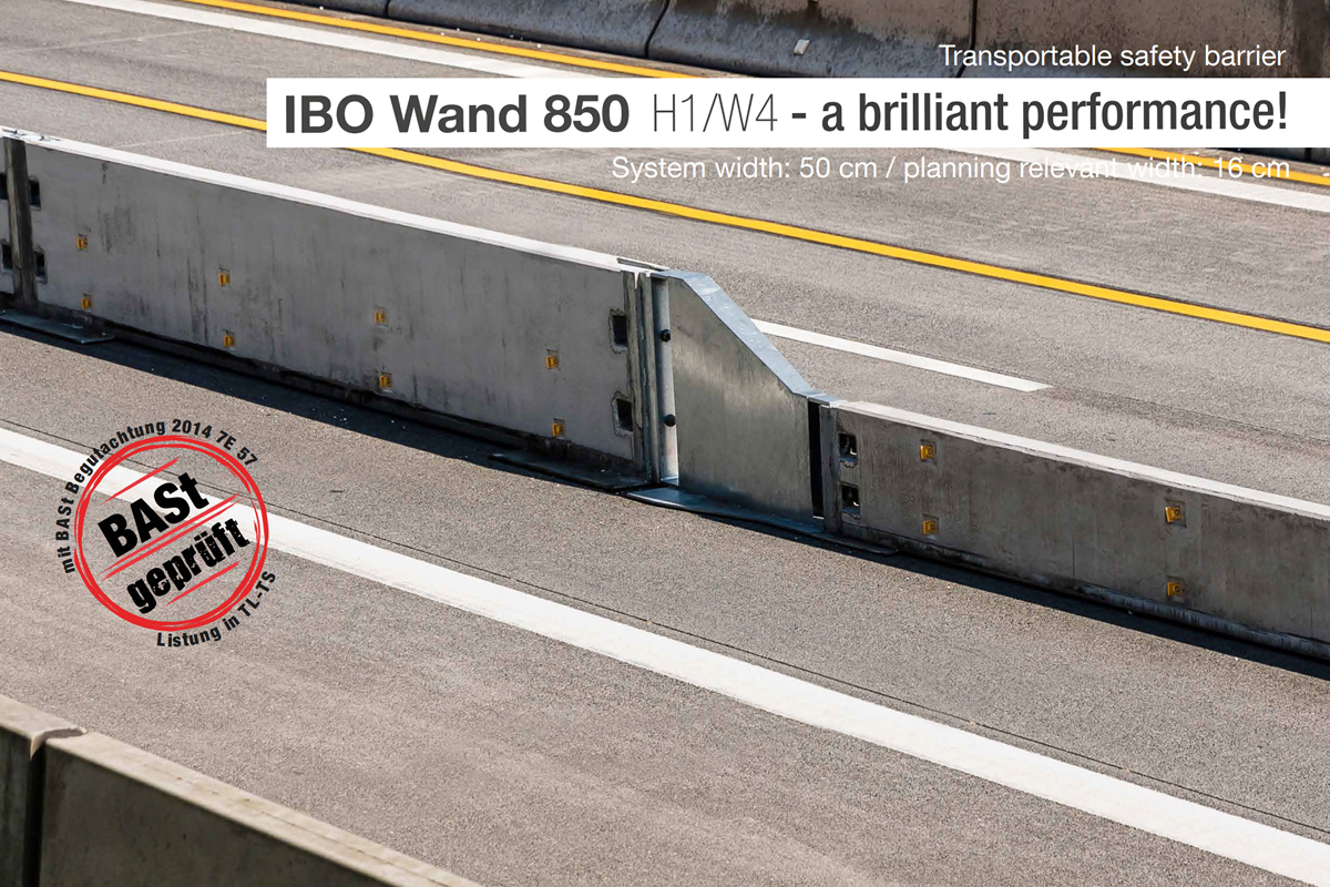 IBO Wand 850 Transportable Schutzeinrichtung H1/W4 IBO Wand 850 Transportable Schutzeinrichtung H1/W4