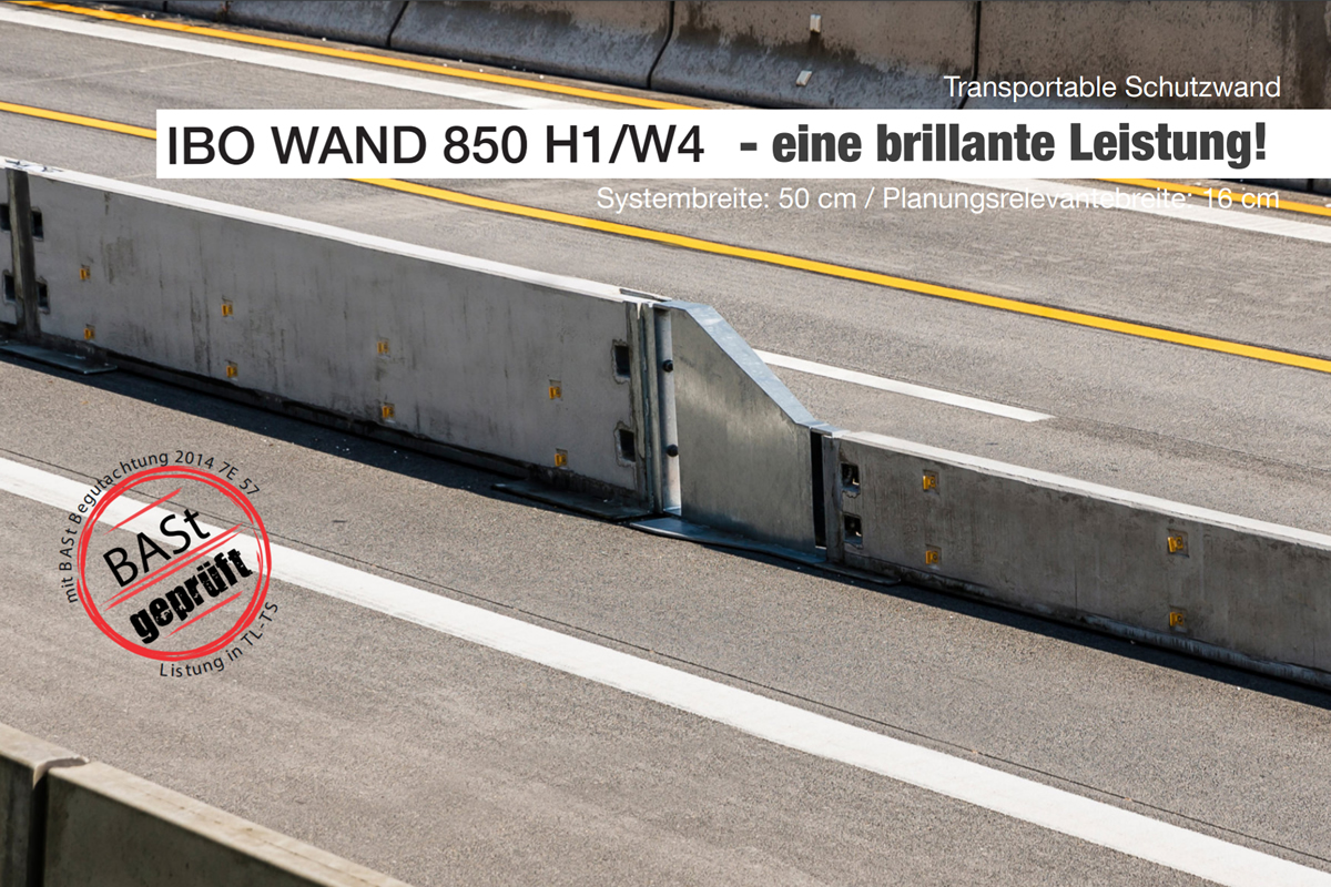 IBO Wand 850 Transportable Schutzeinrichtung H1/W4 IBO Wand 850 Transportable Schutzeinrichtung H1/W4