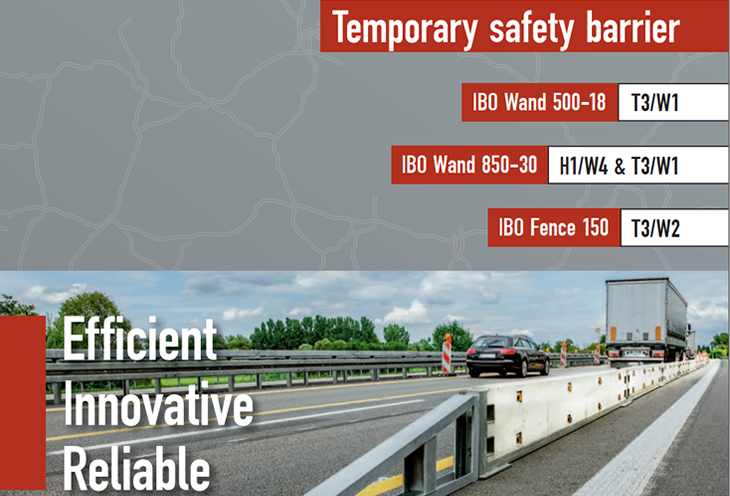 Temporary safety barrier Temporary safety barrier