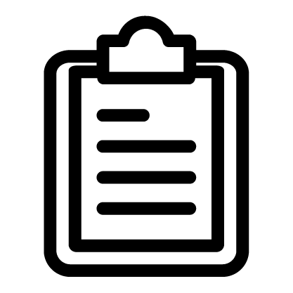 Icon Notizblock DIN EN 1317