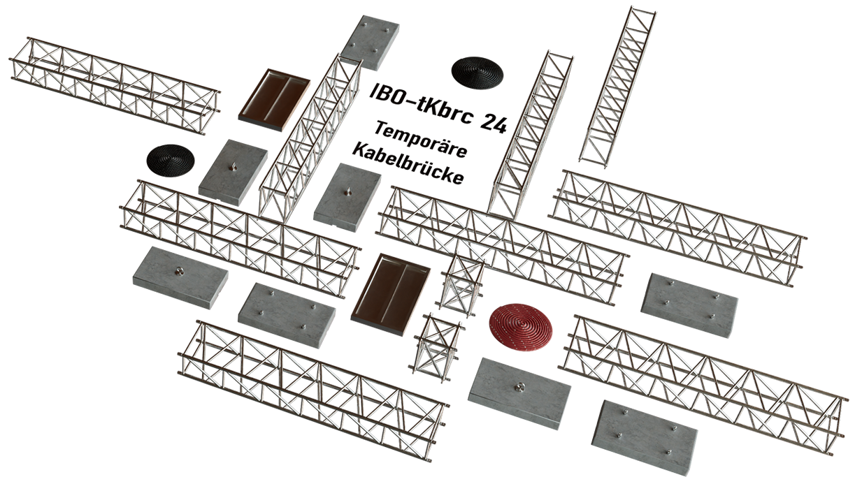 Temporäre Kabelbrücke IBO-tKbrc 24