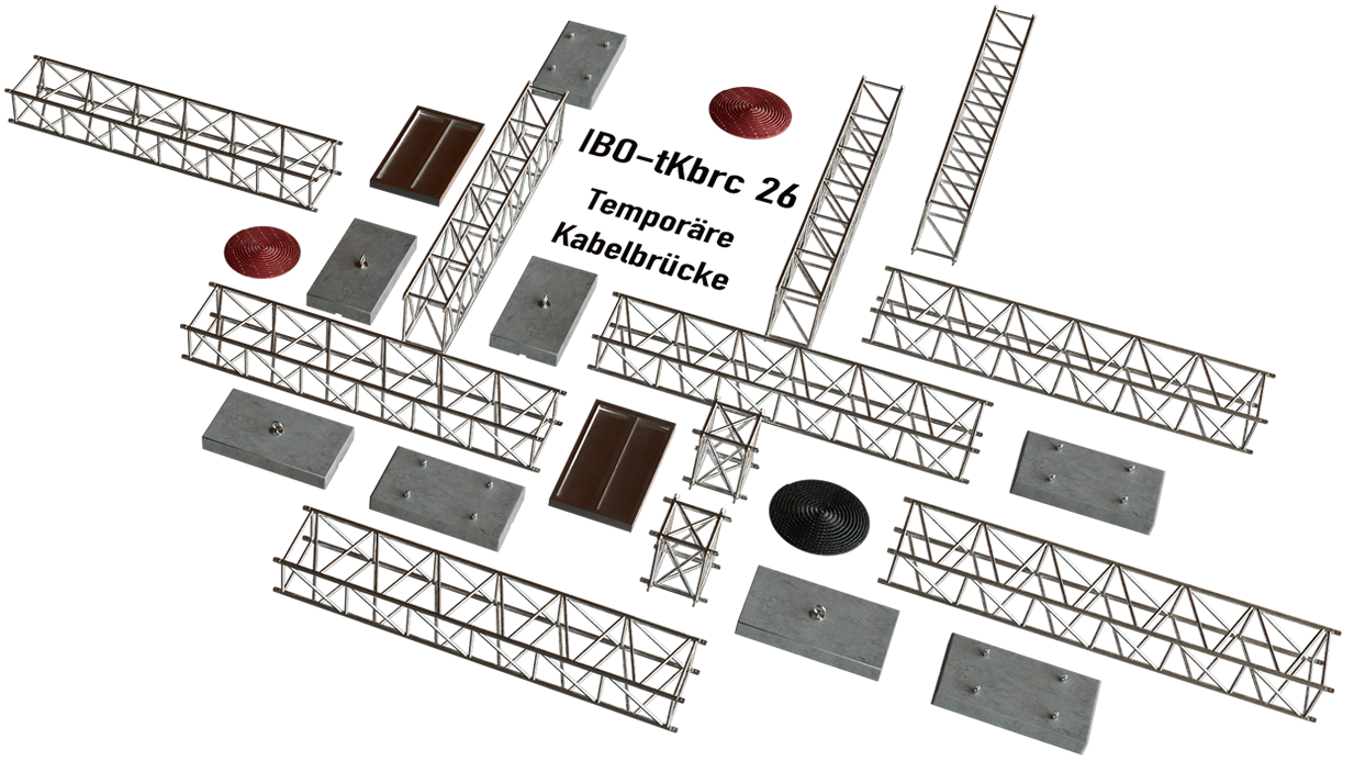 Temporäre Kabelbrücke IBO-tKbrc 26