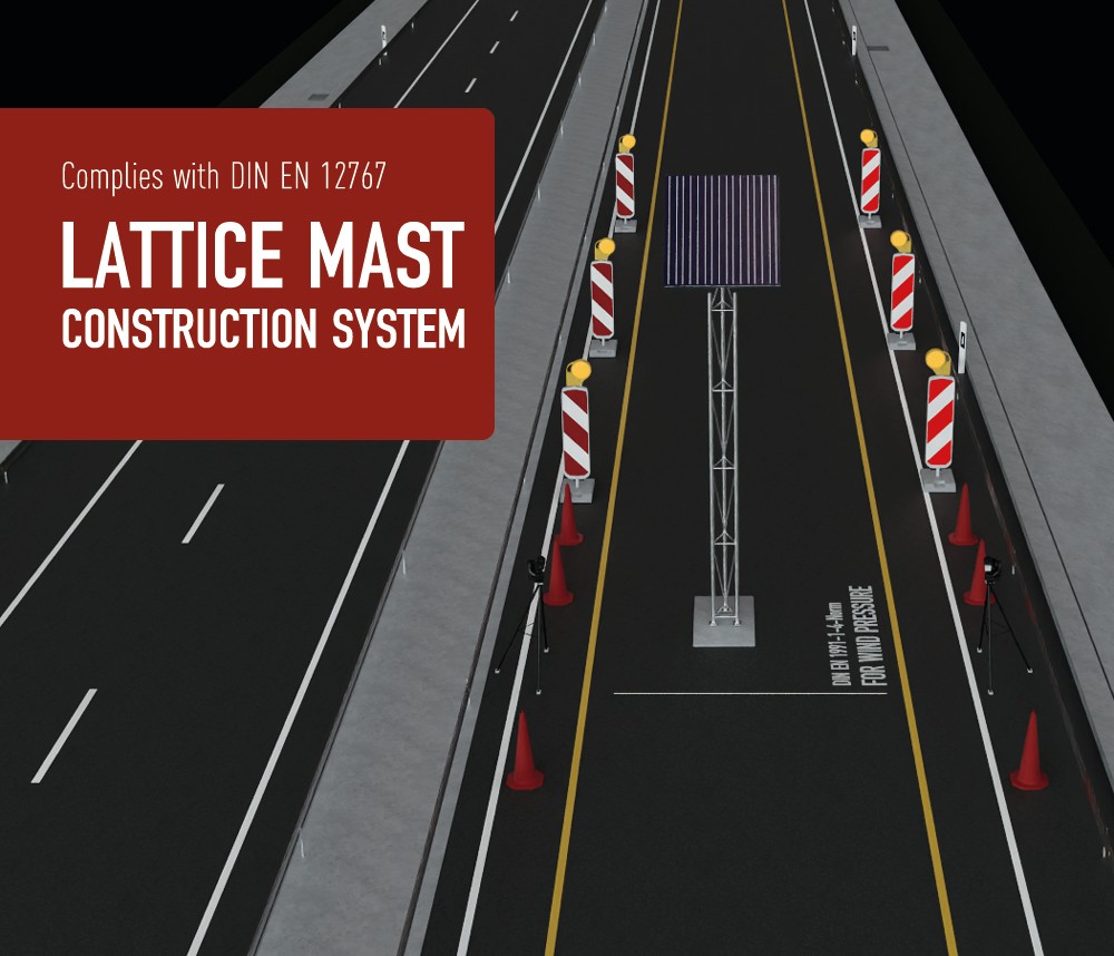 Lattice mast construction system