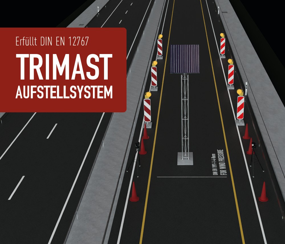 Trimast-Aufstellsystem