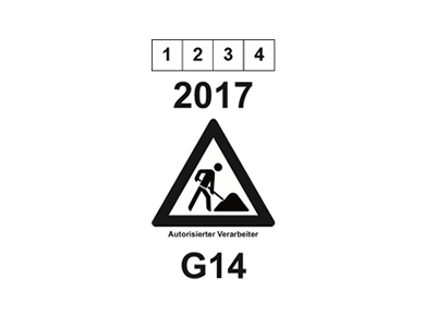 Autorisierter Verarbeiter für temporäre Verkehrszeichen