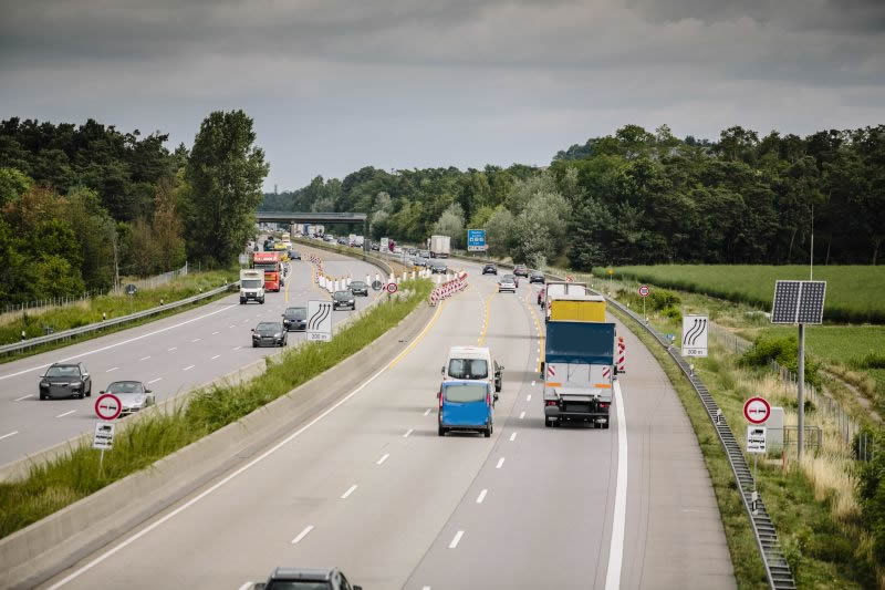 BAB A67, GE zwischen AS Lorsch und AD Viernheim