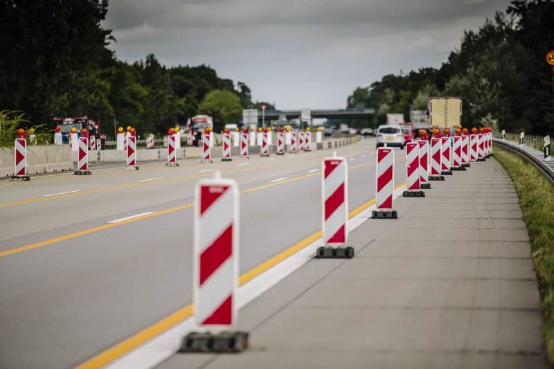 BAB A67, GE zwischen AS Lorsch und AD Viernheim