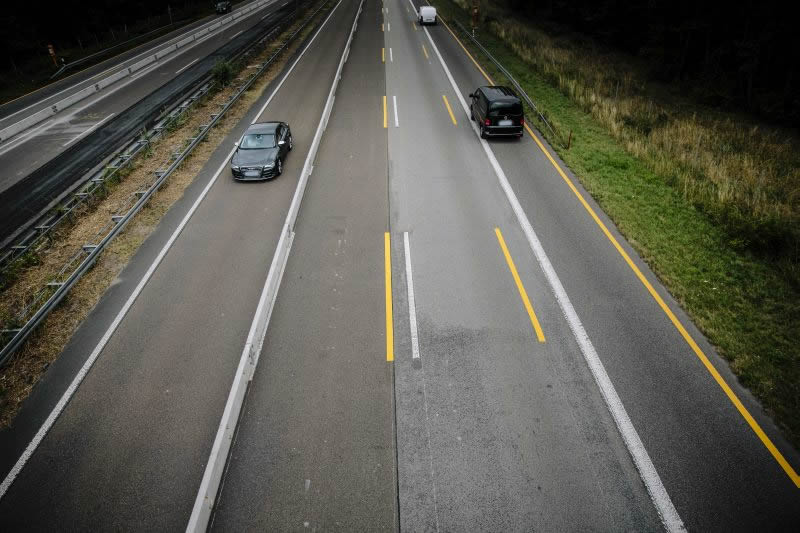 BAB A67, GE zwischen AS Lorsch und AD Viernheim