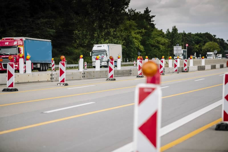 BAB A67, GE zwischen AS Lorsch und AD Viernheim