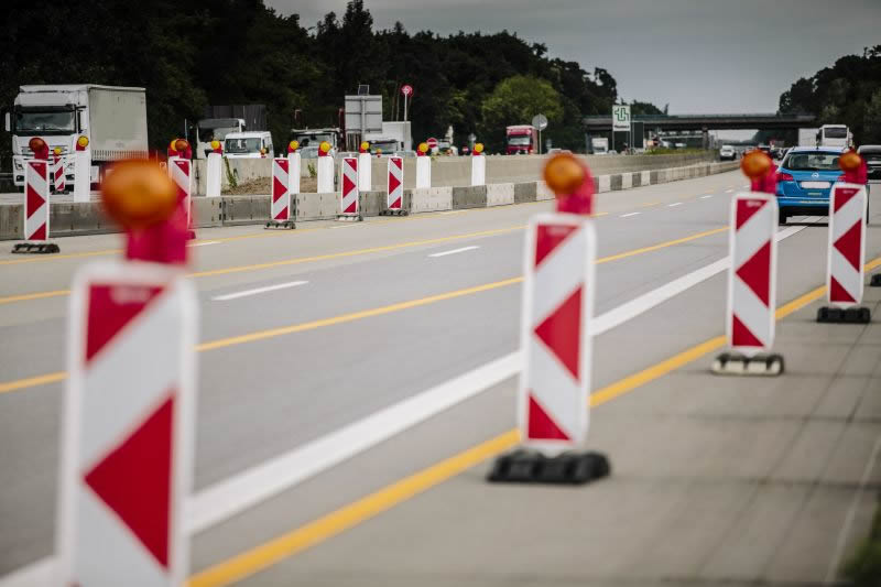 BAB A67, GE zwischen AS Lorsch und AD Viernheim