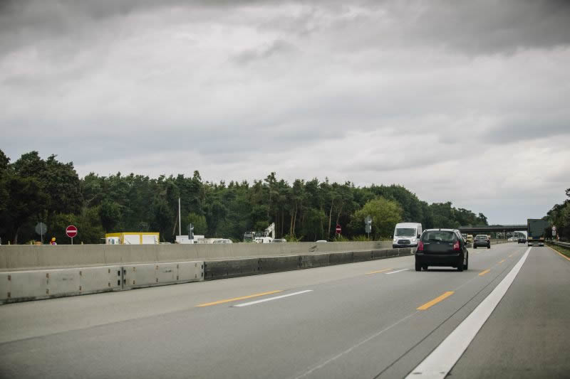 BAB A67, GE zwischen AS Lorsch und AD Viernheim