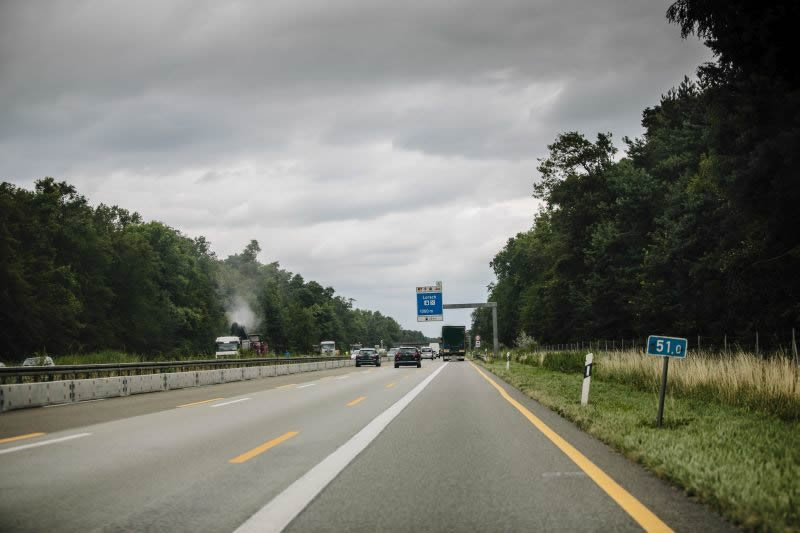 BAB A67, GE zwischen AS Lorsch und AD Viernheim