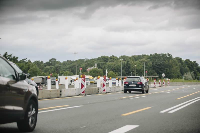 BAB A67, GE zwischen AS Lorsch und AD Viernheim
