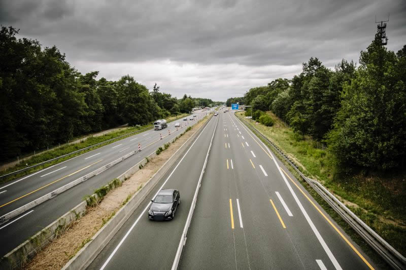 BAB A67, GE zwischen AS Lorsch und AD Viernheim