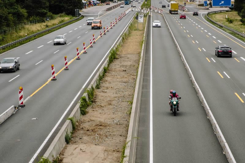 BAB A67, GE zwischen AS Lorsch und AD Viernheim