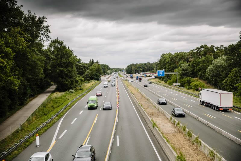 BAB A67, GE zwischen AS Lorsch und AD Viernheim