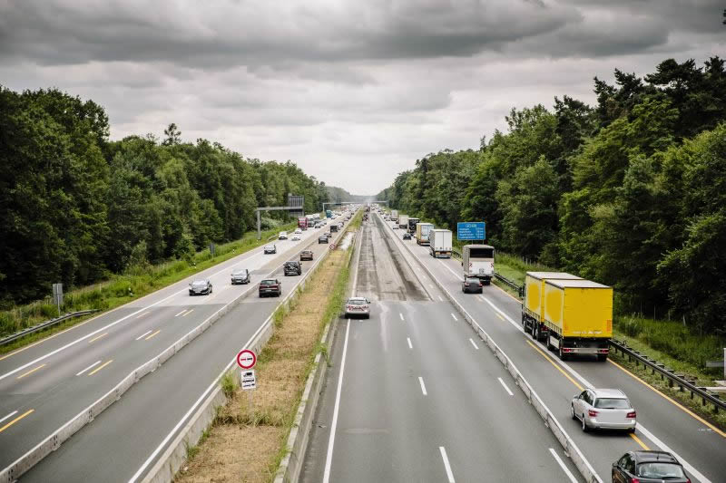 BAB A67, GE zwischen AS Lorsch und AD Viernheim