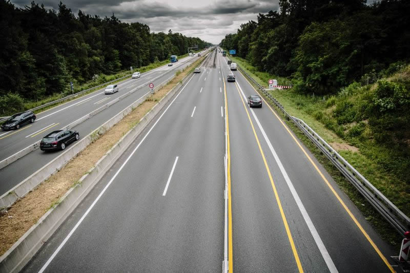 BAB A67, GE zwischen AS Lorsch und AD Viernheim