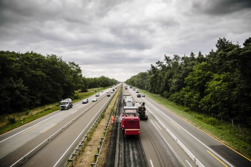 BAB A67, GE zwischen AS Lorsch und AD Viernheim