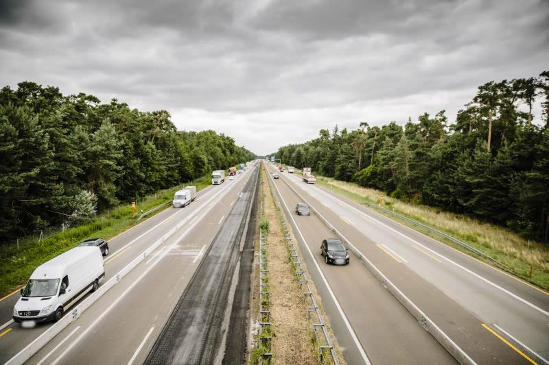 BAB A67, GE zwischen AS Lorsch und AD Viernheim