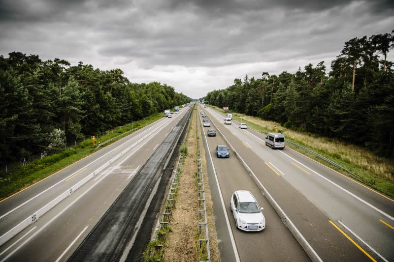 BAB A67, GE zwischen AS Lorsch und AD Viernheim