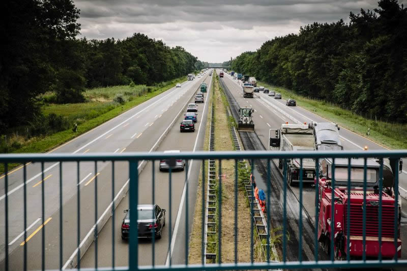BAB A67, GE zwischen AS Lorsch und AD Viernheim