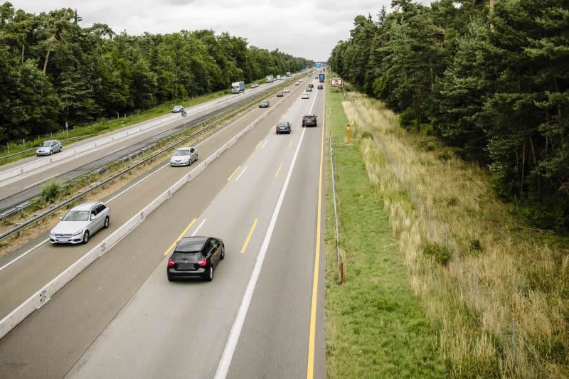 BAB A67, GE zwischen AS Lorsch und AD Viernheim