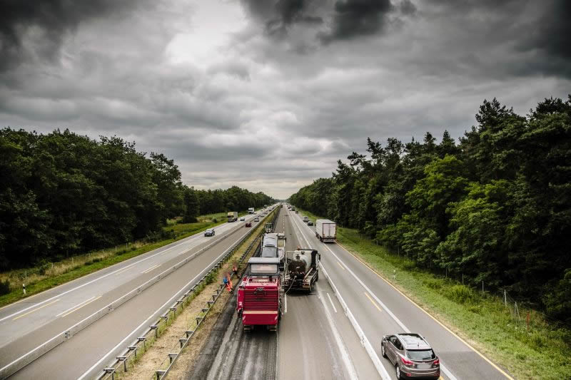 BAB A67, GE zwischen AS Lorsch und AD Viernheim