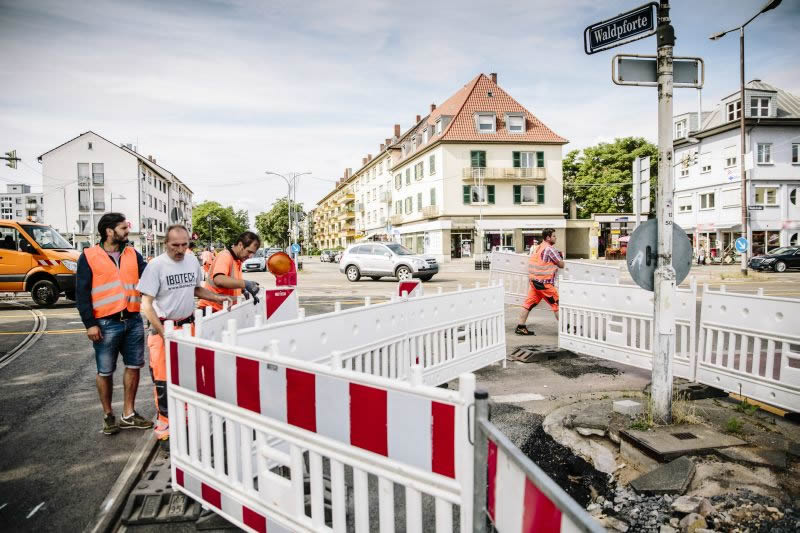 Mannheim, Stadtbahn Waldpforte BA 3a und 3b