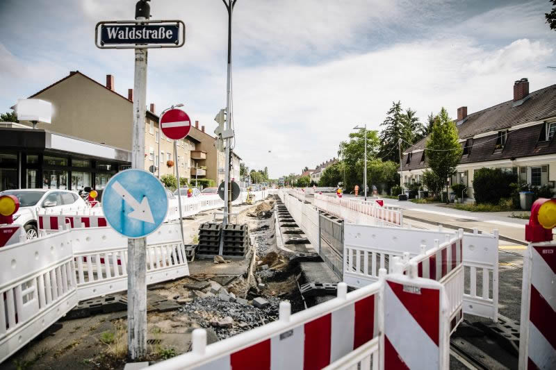 Mannheim, Stadtbahn Waldpforte BA 3a und 3b
