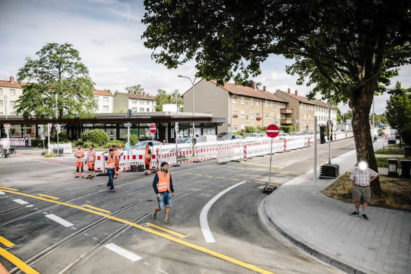 Mannheim, Stadtbahn Waldpforte BA 3a und 3b