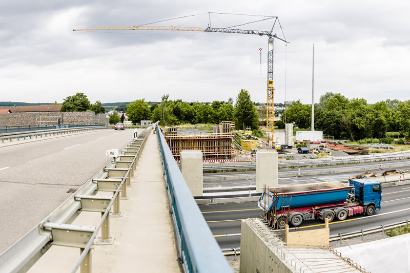 BAB A6, Erweiterung T+R Anlage Kraichgau bei Sinsheim