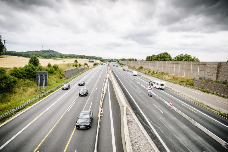 BAB A6, Erweiterung T+R Anlage Kraichgau bei Sinsheim