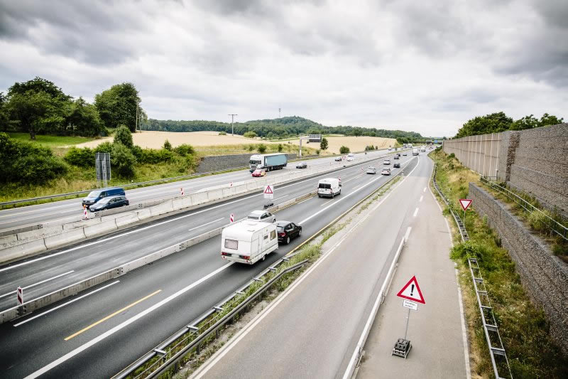 BAB A6, Erweiterung T+R Anlage Kraichgau bei Sinsheim