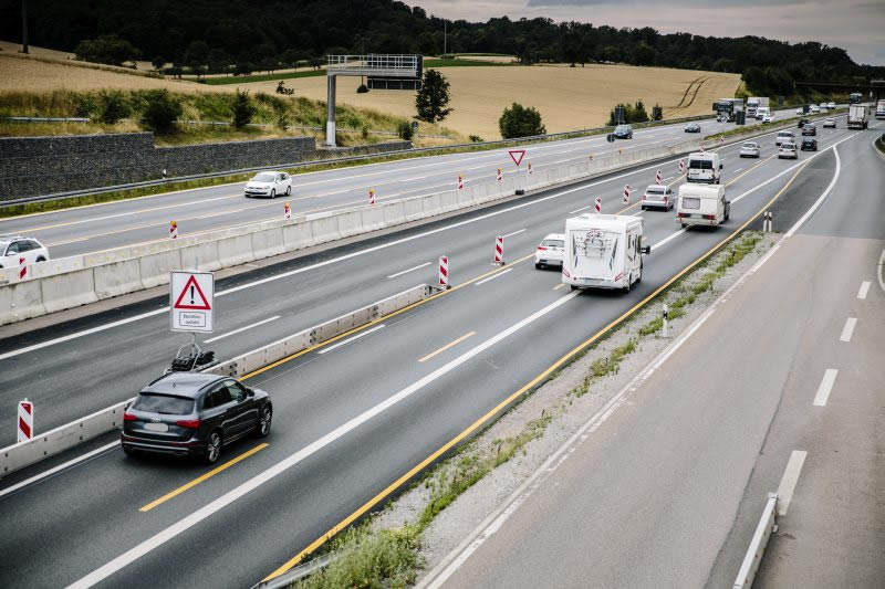 BAB A6, Erweiterung T+R Anlage Kraichgau bei Sinsheim