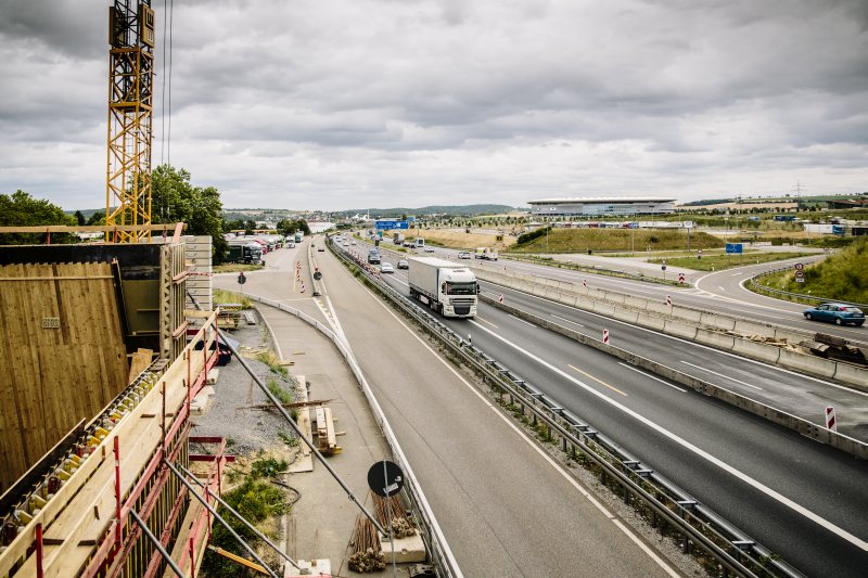 BAB A6, Erweiterung T+R Anlage Kraichgau bei Sinsheim