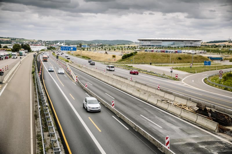BAB A6, Erweiterung T+R Anlage Kraichgau bei Sinsheim