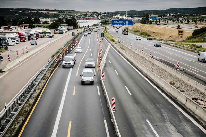 BAB A6, Erweiterung T+R Anlage Kraichgau bei Sinsheim