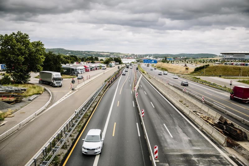 BAB A6, Erweiterung T+R Anlage Kraichgau bei Sinsheim