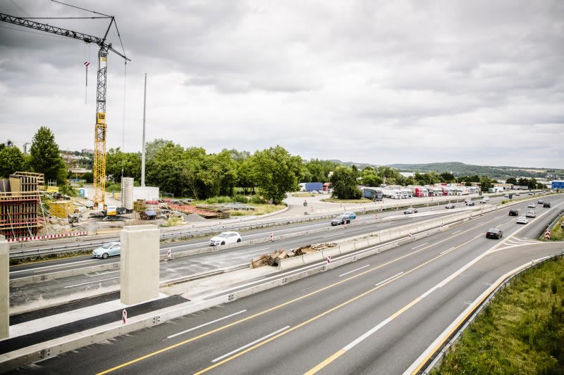 BAB A6, Erweiterung T+R Anlage Kraichgau bei Sinsheim