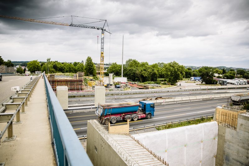 BAB A6, Erweiterung T+R Anlage Kraichgau bei Sinsheim