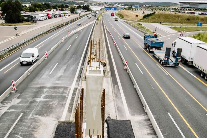 BAB A6, Erweiterung T+R Anlage Kraichgau bei Sinsheim