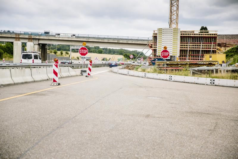 BAB A6, Erweiterung T+R Anlage Kraichgau bei Sinsheim