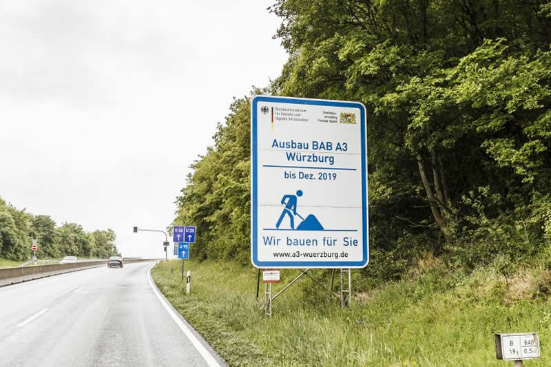 BAB A3 EO 287 Randersacker - Heidingsfeld